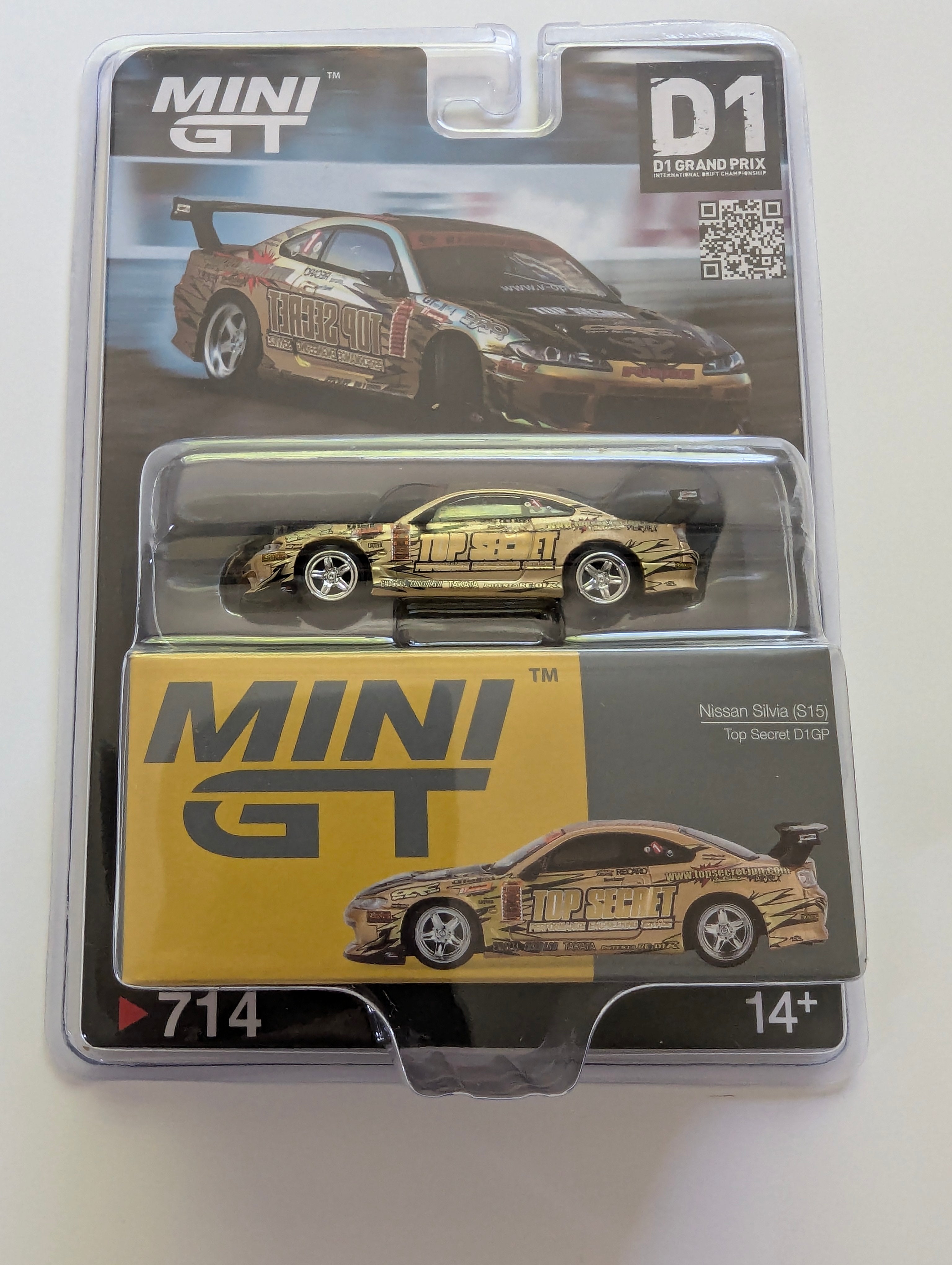 MGT00714-BL - Nissan Silvia (S15) Top Secret D1GP (RHD) BLISTER PACKAGING 164
