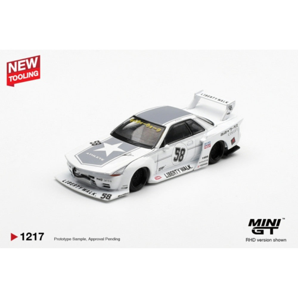 MGT01217-BL - LBWK Nissan Skyline GT-R (R32) Kaido Works TAS 2025 (RHD) Blister Packaging 1:64