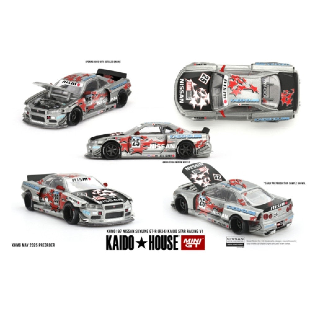 MGTKHMG197 - Nissan Skyline GT-R (R34) Kaido Star Racing V1 1:64