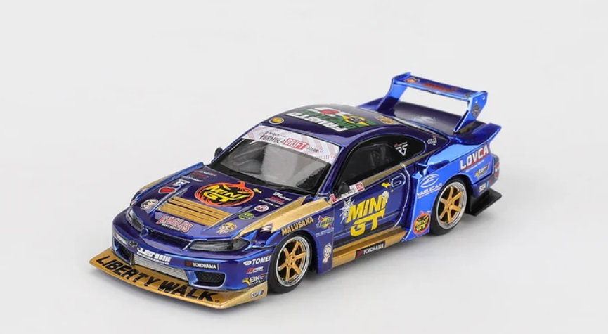 Mini GT 1185 - Nissan Silvia (S15) #555 LB-Super Silhouette - 2025 Formula Drift Halloween Special
