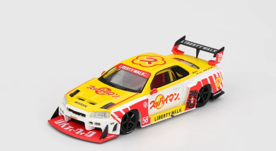 Mini GT 1204 - Nissan LB-ER34 Super Silhouette Skyline Suppaiman Okinawa