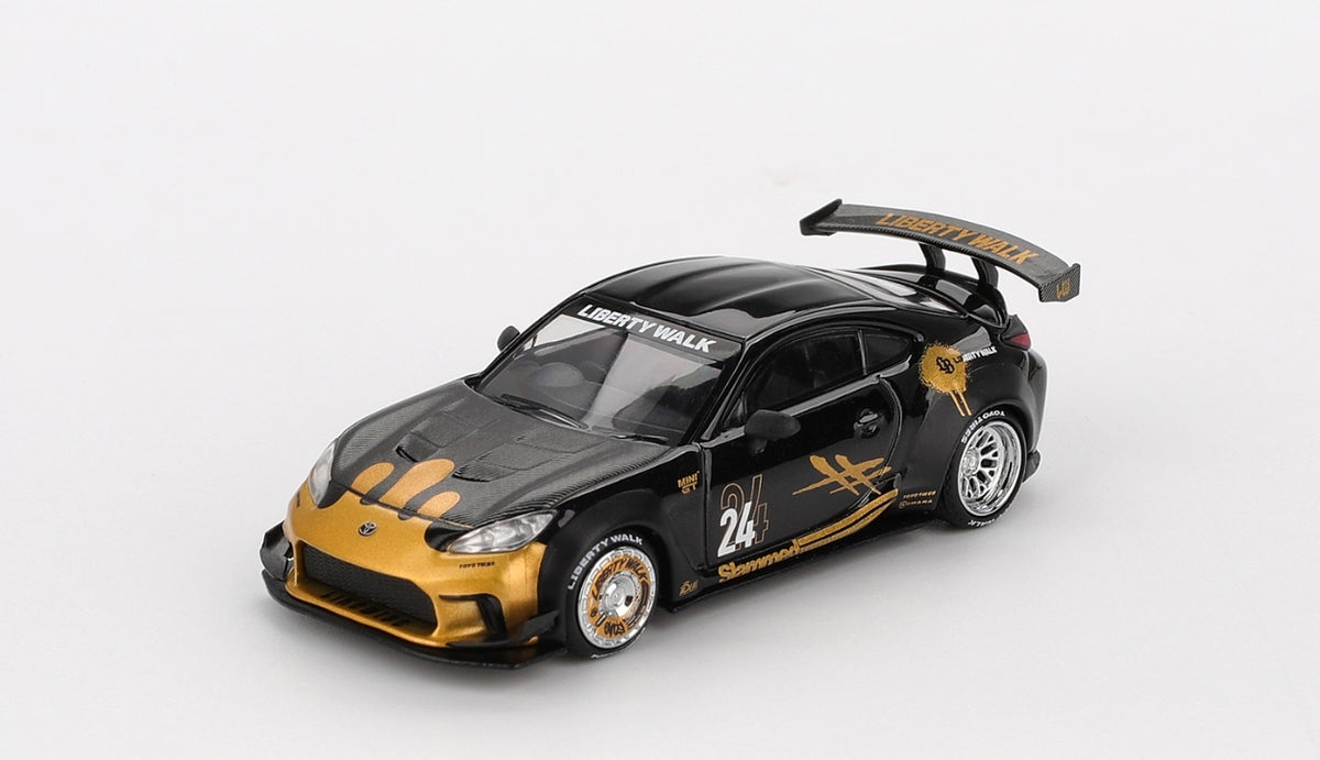 Mini GT 1149-BL - Toyota GR86 LB Nation (RHD)- Black/Gold (Blister Packaging)