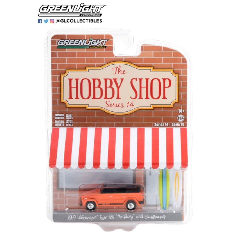 GL97140-C - The Hobby Shop Series 14 - 1971 VW Thing (Type 181) with Surfboards